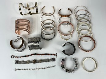 Costume Jewelry Lot Bracelets More (A)