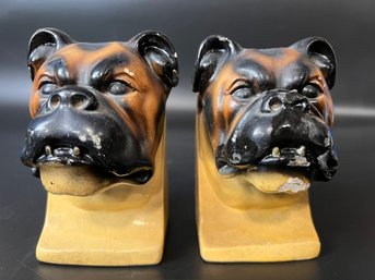 Pair Of Chalkware Bookends