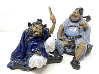 Pair Of Vintage Chinese Mudman Figurine