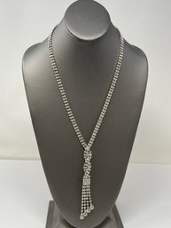Art Deco Flapper Style Rhinestone Necklace