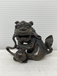 Antique Chinese Bronze Foo Dog Figure