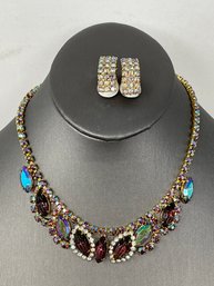 Rhinestone Necklace Set