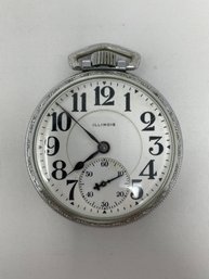 Vintage Illinois Pocket Watch - Untested