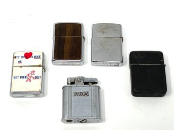 Collection Of Vintage Lighters Including Zippo & Ronson