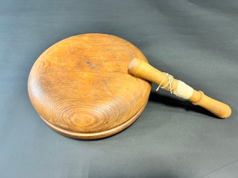 Huge Vintage Wooden Homemade Yo-Yo