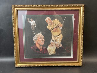 Framed Signed Arnold Palmer Pastel