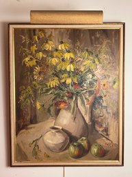 Oil On Board Still Life Painting Signed Kleineberg '57