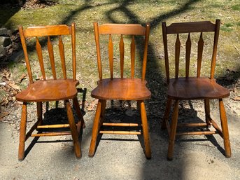 Group Of Maple Chairs