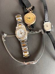 Lot Of Vintage Womens Watches- Untested- Bulova,timex,gruen