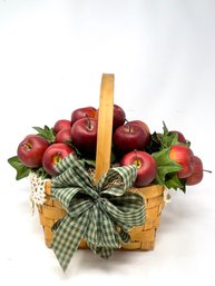 Home Decor Basket Of Apples
