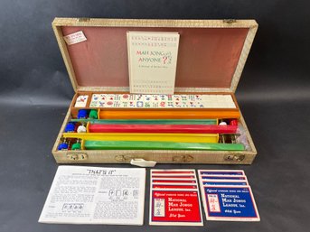 Vintage Mahjong Set In Case