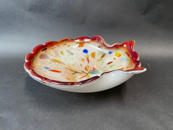 Vintage Murano Glass Shell Dish