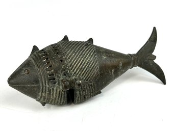 Antique Fish Shaped Cricket Holder
