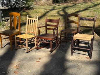 Group Of Antique Chairs