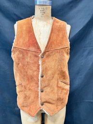 Vintage Suede Lined Vest