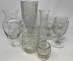 Collection Of Vintage Glass Vases