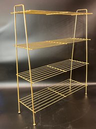 Mid Century Wire Shelf / Stand
