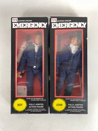 Lot Of 2 1970s TV Super Stars Emergency Action Figures New In Box