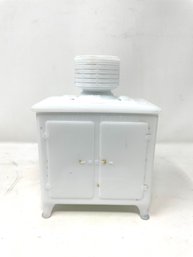 Vintage Milk Glass Figural Refrigerator Dish Box