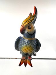 Folk Art Style Hanging Parrot