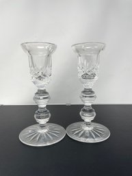 Pair Of Crystal Candlesticks