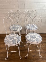 Set Of Four Ice Cream Parlor Chairs