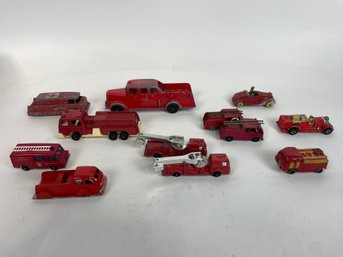 Vintage Toy Fire Trucks Tootsietoys And More