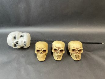 Lot Of Vintage Skull Decor