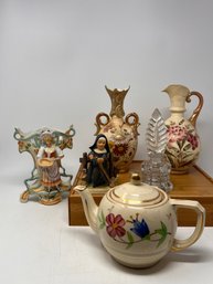 Miscellaneous Vintage Decor Porcelain & Glass Lot