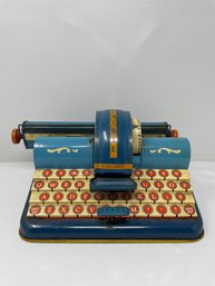 Vintage Tin Lithographed Toy Typewriter Unique Art Co