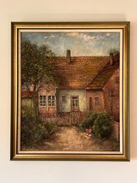 Oil On Board Signed Lower Right 1977