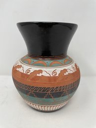 Vintage Southwest Style Pottery Vase Signed Ardellia Bennett 'Dine'