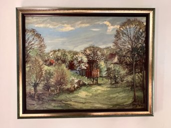 Oil On Board Landscape Painting Signed Kleineberg