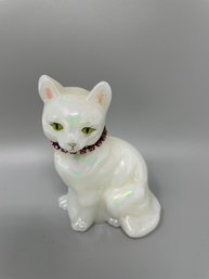 Vintage Fenton Glass Cat Signed!