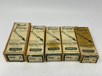New Old Stock! Stanley / Russell Jennings Mfg. Co Machine Dowel Bits (Lot D)