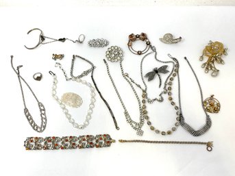 Vintage Jewelry Lot  Including Some Gold Fill And Sterling