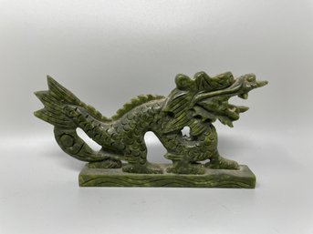 Carved Stone Dragon Figurine