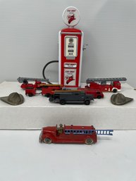 Assortment Of Fire Truck And Service Vehicles