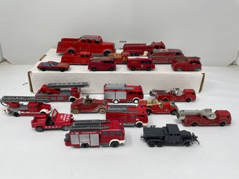 Assortment Of Fire Truck And Service Vehicles