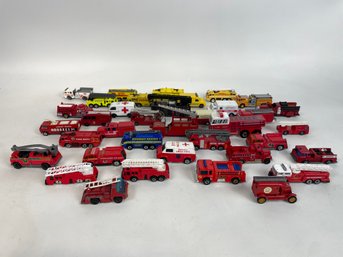 Vintage Fire Trucks Matchboxes And More