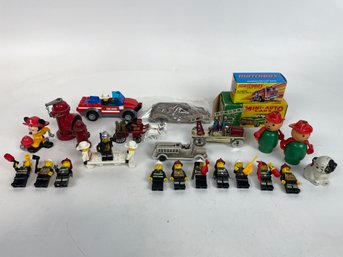 Misc Lot Of Vintage Fire Toys