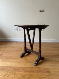 Vintage Wooden Tilt Top Table