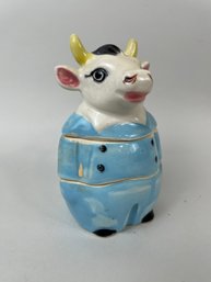 Vintage Kitsch Stacking Cow Shaker Ceramic