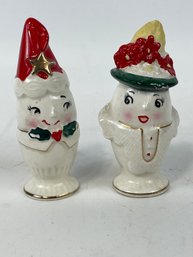 Vintage Christmas Salt & Pepper Shakers