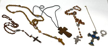 Religious Cross Necklace Lot