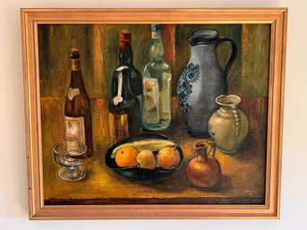 Oil On Board - Still Life - Signed Kleineberg