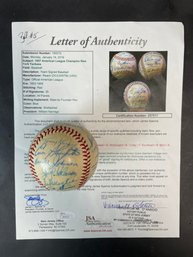 1957 Yankees Team Signed Baseball W/ JSA COA READ*