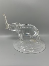 Glass Elephant Figurine Very Nice