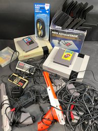 Large Nintendo Lot With Two Consoles, Remotes And Game - Untested