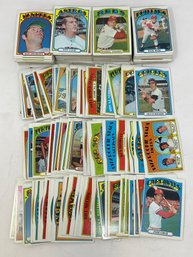 Huge Lot Of 1972 Topps Baseball Cards
